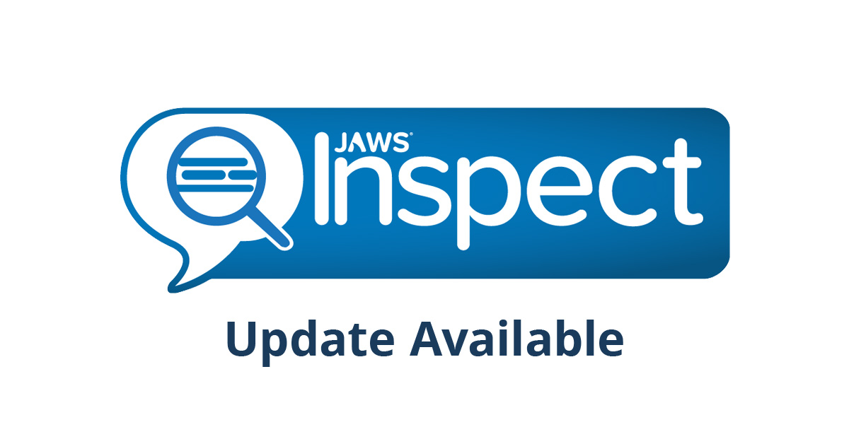 JAWS Inspect Update: September 2024