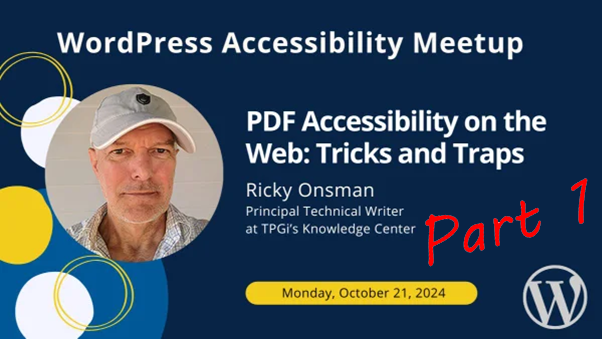 PDF Accessibility on the Web: Tricks and Traps – Part 1